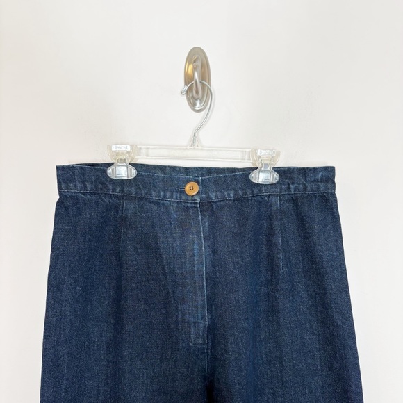 Ilana Kohn High Rise Tapered Straight Leg Jeans Dark Wash Size 12 - Picture 2 of 8